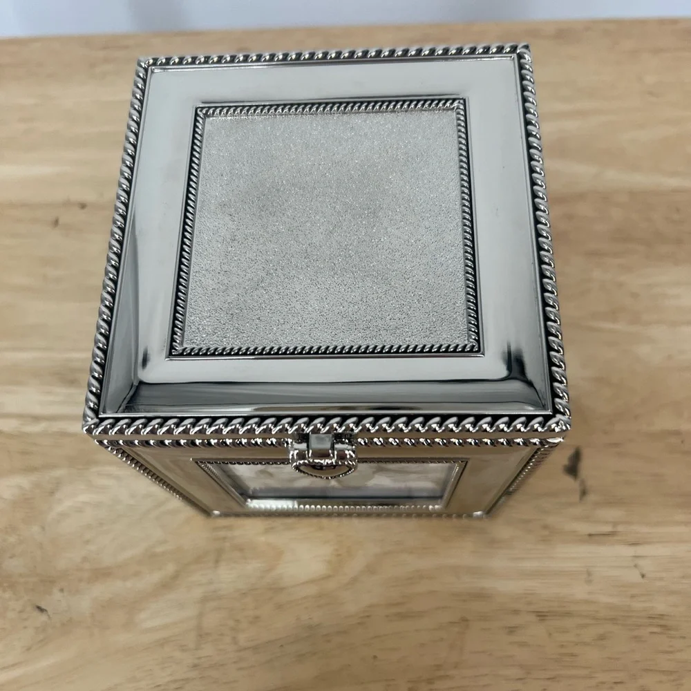 THINGS REMEMBERED Silver Cube Frame and Keepsake Box